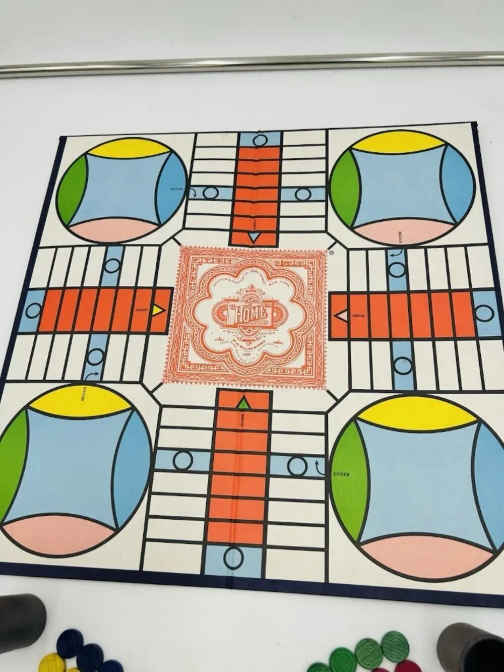 Vintage Parcheesi Royal Game of India, 1982 Edition Selchow & Righter Complete